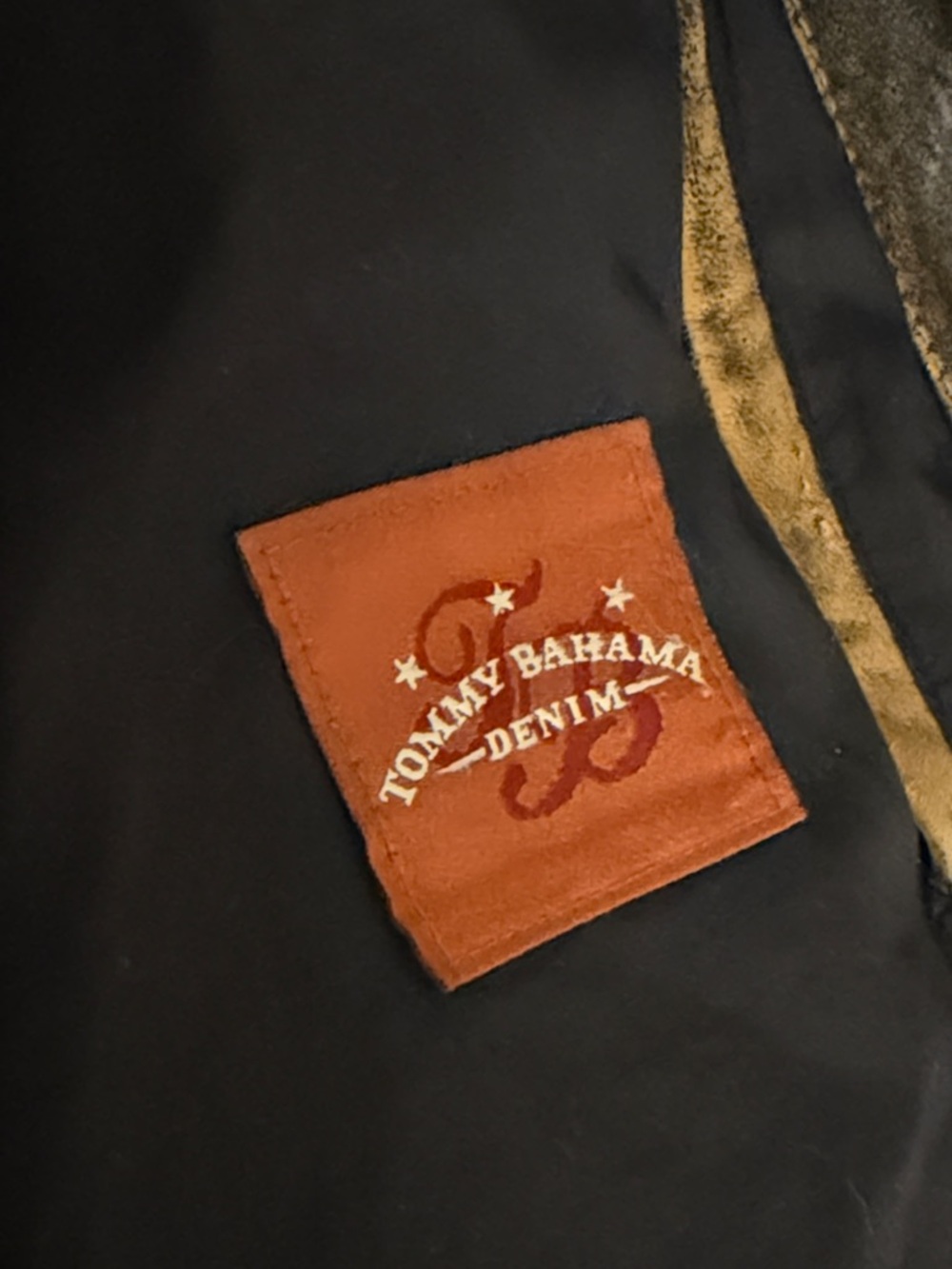 size large Tommy Bahama men’s dark brown vintage leather jacket - Picture 4 of 6